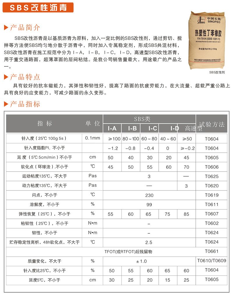 SBS改性瀝青